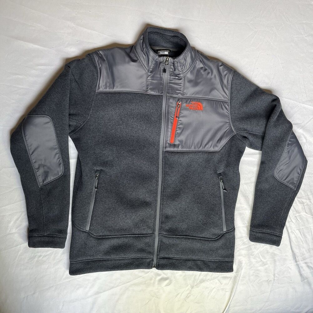 The North Face Denali Fleece Jacket Mens Medium Grey Full Zip Outdoor